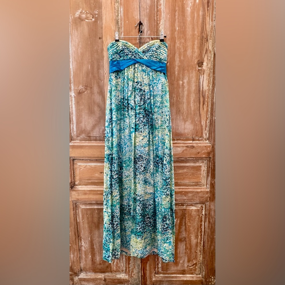 BCBG strapless gown